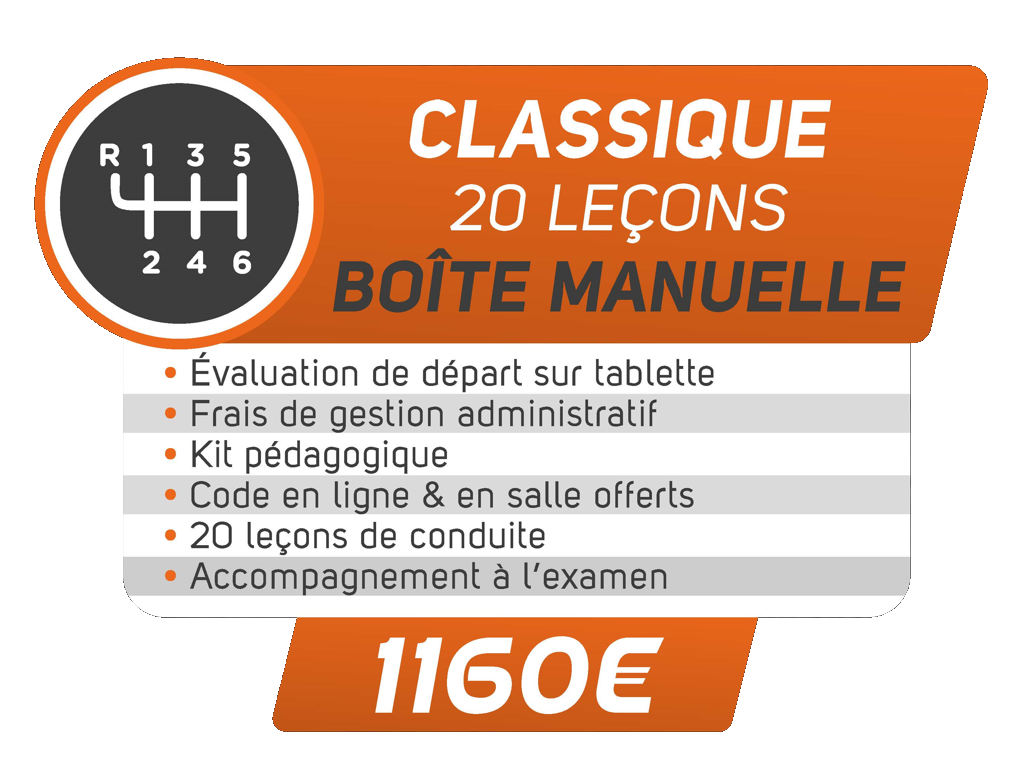 Permis boîte manuelle - Auto-école Driven Beaumont